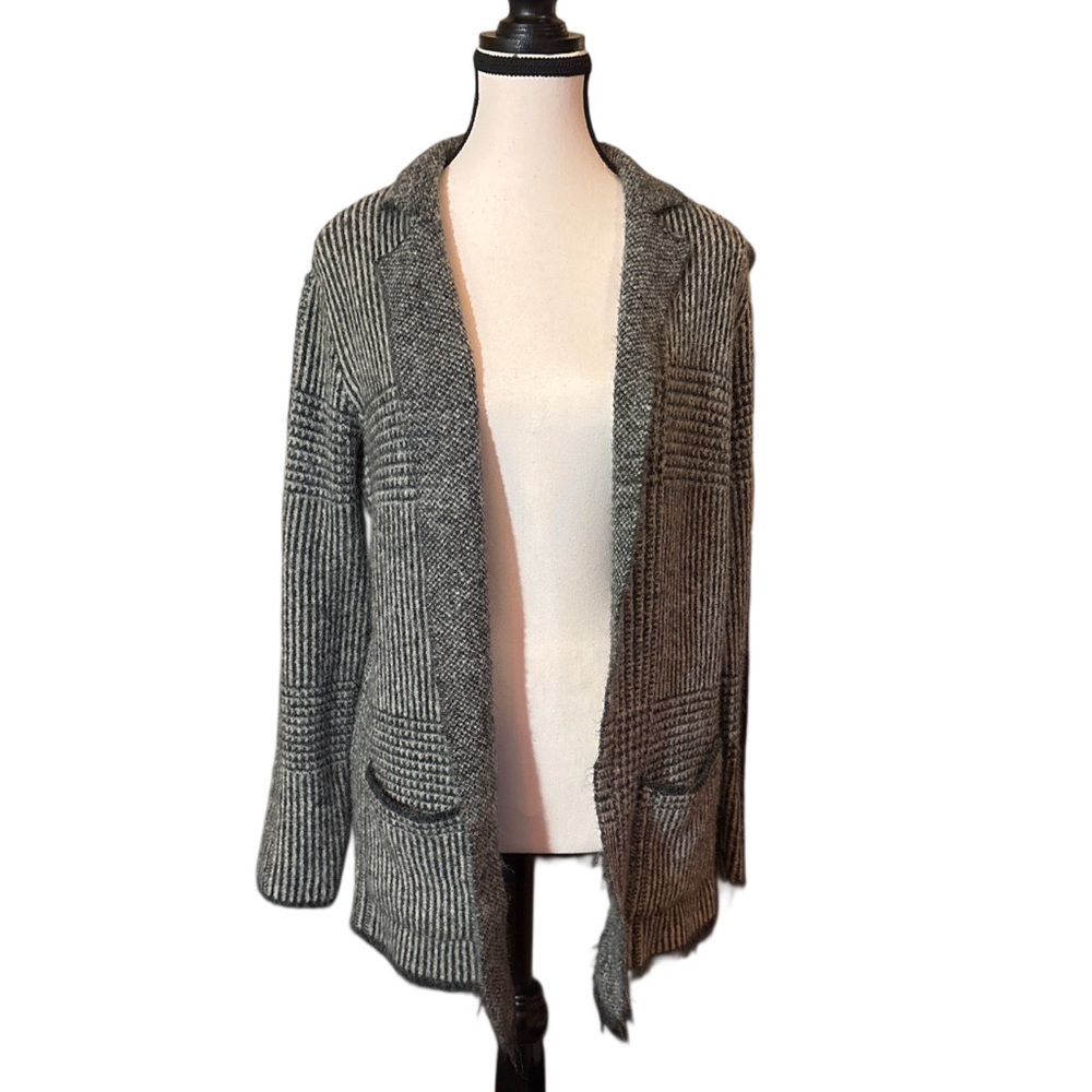 Joseph A Grey & Black Cardigan L